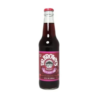 Dr. Brown's Black Cherry Soda - 24 Pack - 12oz (Glass)
