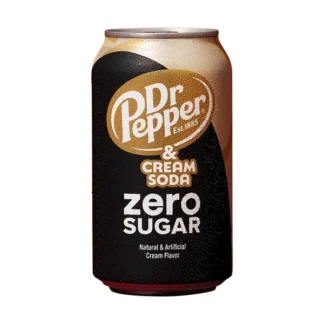 Dr Pepper Cream Soda Zero Sugar - 24 Pack - 12oz (Cans)