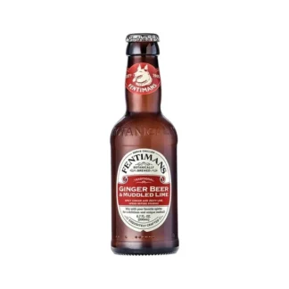 Fentimans Botanically Brewed Ginger Beer & Muddled Lime - 24 Pack - 200ml Glass