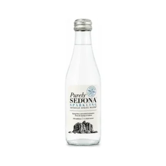 Purely Sedona Artesian Sparkling Water - 24 Pack - 330ml Glass