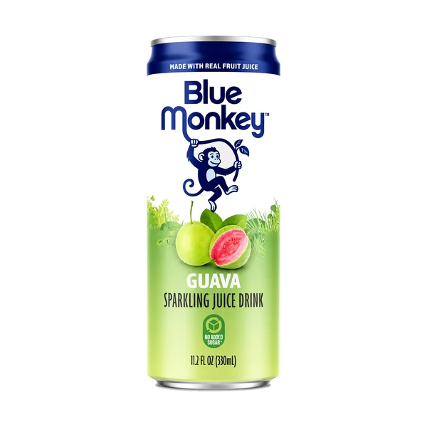 Blue Monkey Guava Sparkling Juice - 12 Pack - 330ml (Can)