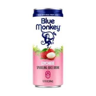 Blue Monkey Lychee Sparkling Juice - 12 Pack - 330ml (Can)
