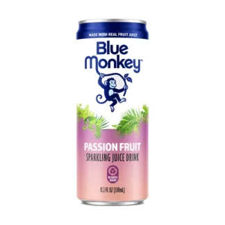 Blue Monkey Passion Fruit Sparkling Juice - 12 Pack - 330ml (Can)