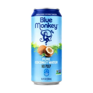 Blue Monkey Pure Coconut Water - 24 Pack - 500ml (Can)