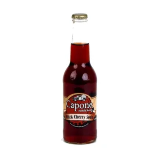 Capone Family Secret Black Cherry Soda – 24 Pack – 12oz (Glass)
