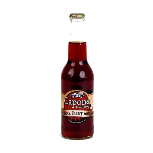 Capone Family Secret Black Cherry Soda – 24 Pack – 12oz (Glass)