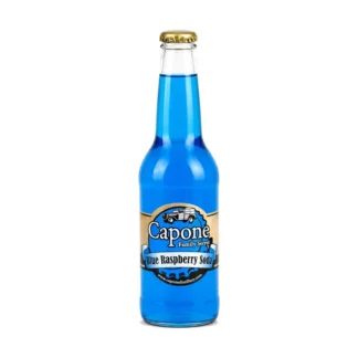 Capone Family Secret Blue Raspberry Soda – 24 Pack – 12oz (Glass)