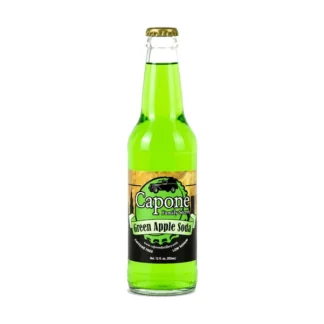 Capone Family Secret Green Apple Soda – 24 Pack – 12oz (Glass)