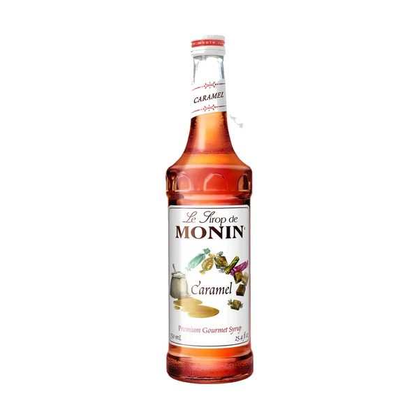 Monin Caramel Syrup – 12 Pack – 750ml (Glass)