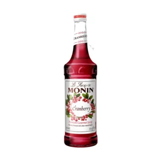 Monin Cranberry Syrup – 12 Pack – 750ml (Glass)