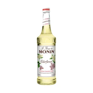 Monin Elderflower Syrup – 12 Pack – 750ml (Glass)