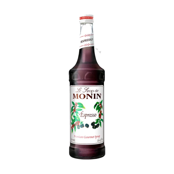 Monin Espresso Syrup – 12 Pack – 750ml (Glass)