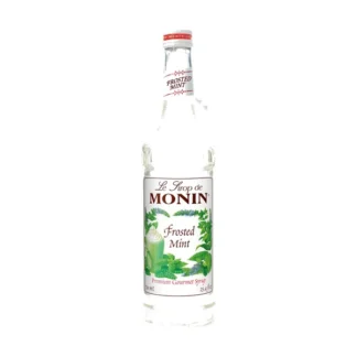 Monin Frosted Mint Syrup – 12 Pack – 750ml (Glass)
