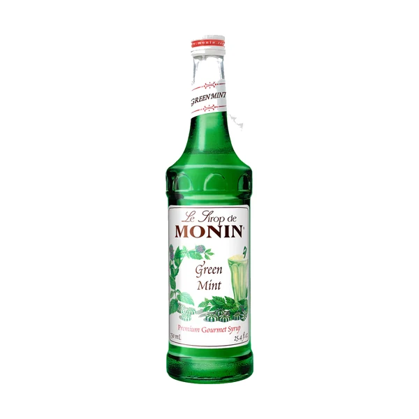 Monin Green Mint Syrup – 12 Pack – 750ml (Glass)