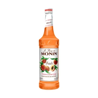 Monin Peach Syrup – 12 Pack – 750ml (Glass)