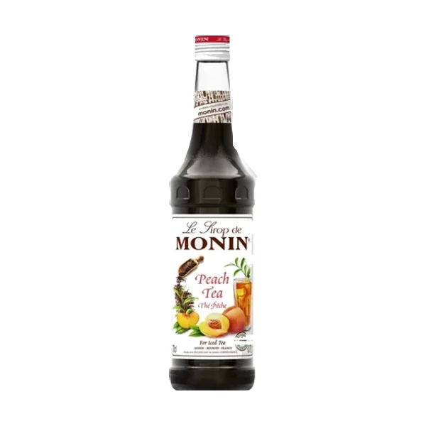 Monin Peach Tea Syrup – 12 Pack – 750ml (Glass)
