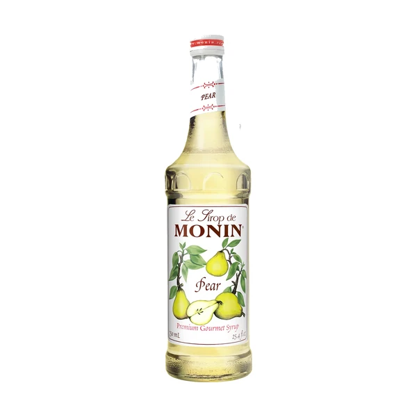 Monin Pear Syrup – 12 Pack – 750ml (Glass)