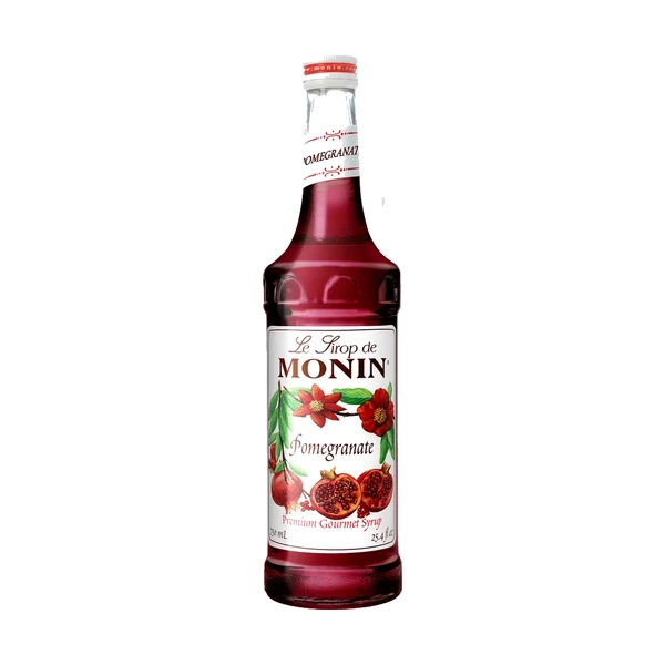 Monin Pomegranate Syrup – 12 Pack – 750ml (Glass)
