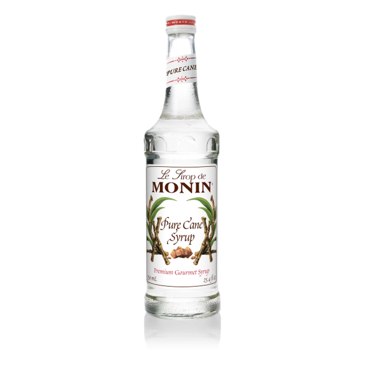 Monin Pure Cane Syrup – 12 Pack – 750ml (Glass)