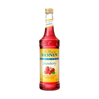 Monin Sugar Free Strawberry Syrup – 12 Pack – 750ml (Glass)
