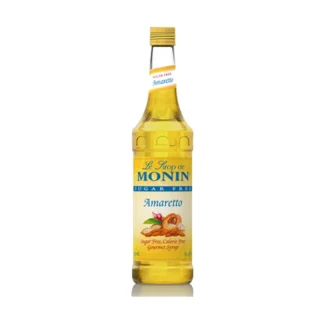Monin Sugar Free Amaretto Syrup – 12 Pack – 750ml (Glass)