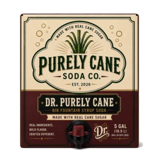 Purely Cane Soda Co - Dr. Purely Fountain Syrup - 5 Gal Bag in Box