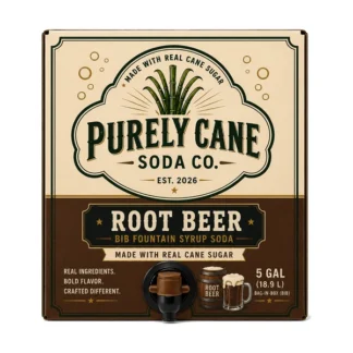 Purely Cane Soda Co - Root Beer Fountain Syrup - 5 Gal Bag in Box