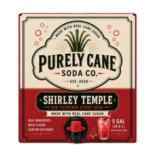 Purely Cane Soda Co - Shirley Temple Fountain Syrup - 5 Gal Bag in Box