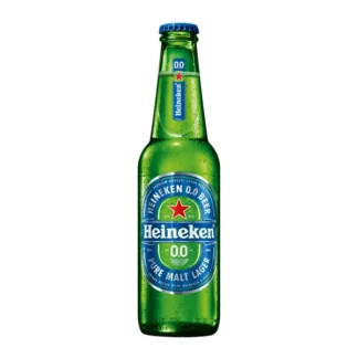Heineken 0.0 Non-Alcoholic Beer – 24 Pack – 11.2oz (Glass)