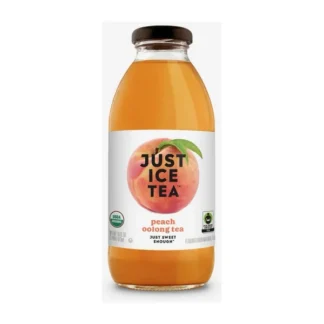 Just Ice Tea Peach Oolong Tea – 12 Pack 16oz Glass