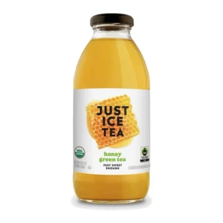 Just Ice Tea Honey Green Tea 16oz glass bottle